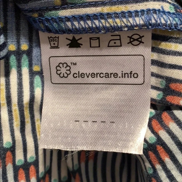 Esprit Geometric Print Blouse Top Size 6 - Picture 13 of 14